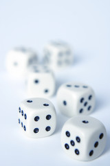 Dice game with six dice
