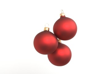 Red christmas balls