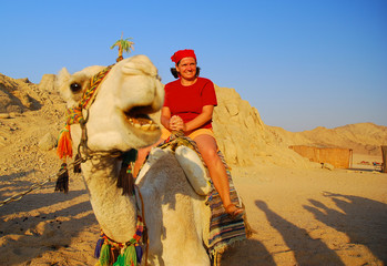 Girl on a camel - 5207556