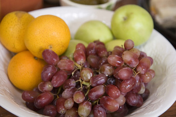Grapes Oranges and Apples