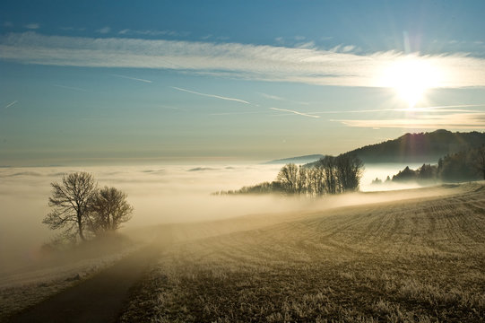 Promenade sur une mer de nuage suisse