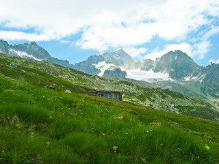 Fototapeta na wymiar Alpine countryside in Switzerland, Europe