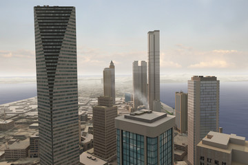 Obraz premium Imaginary city 280