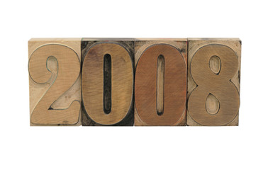 2008 in letterpress wood type
