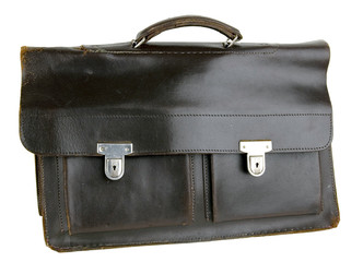 The old torn portfolio. 