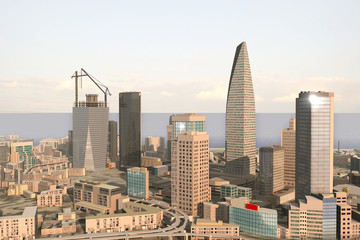 Obraz premium Imaginary city 242