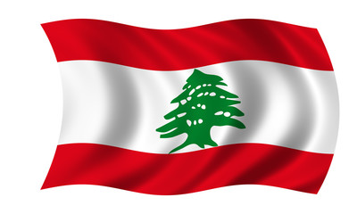 libanon fahne lebanon flag