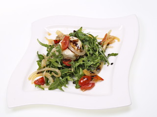 ruccola salat mit ziegenkäse