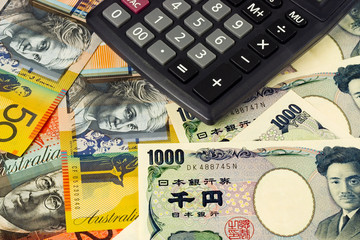 Australia and Japanese currency pair with calculator