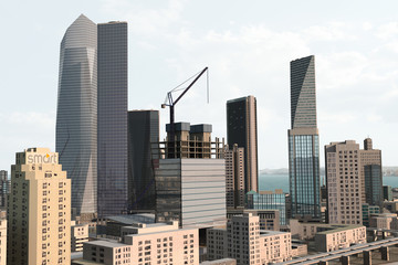 Fototapeta premium Imaginary city 62