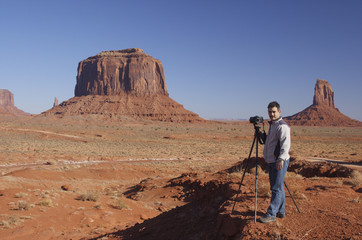 Cameraman in Monument Valley