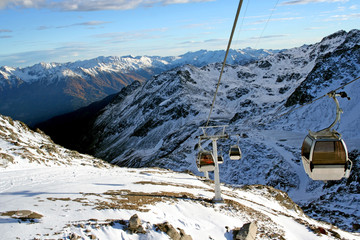 gondola lift in alps