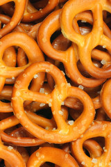 Pretzel close-up background