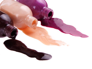 nail polish spilling out