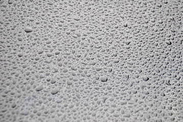 Rain drops at surface