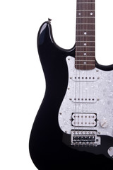 Naklejka premium Electric guitar partial view