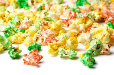 buntes popcorn hintergrund