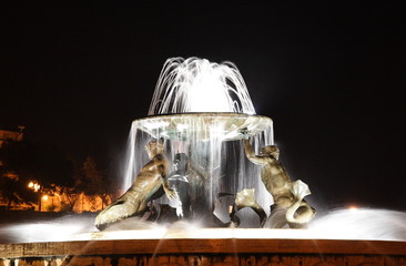 Fountain at Central Terminal, Valletta, Malta