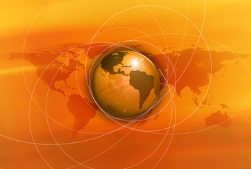 Mundo digital anaranjado