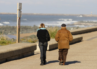 couple entrain de marcher