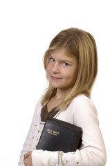 Girl with Bible