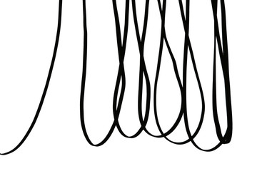 Kabel, Schlaufen, abstrakt, graphisch