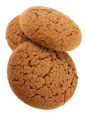Round oat cookie
