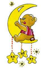 Teddy and stars