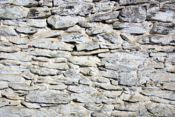Muro de piedra horizontal