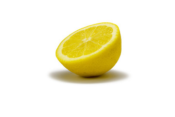 Zitron liegen Halbprofil freigestellt