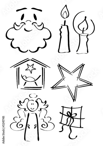 &quot;Weihnachtssymbole &quot; Stockfotos und lizenzfreie Vektoren auf Fotolia