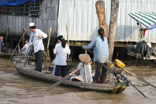 Barque sur le Mekong