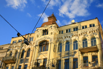 Fototapeta na wymiar wczesnej architektury XX wieku w Kijowie