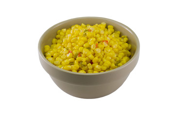 mexican style corn on white