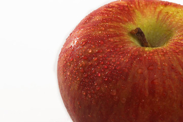 Red apple. Macro