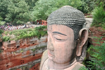 Grand Buddha statue in Leshan, China