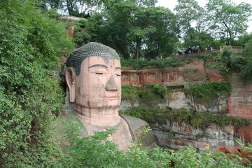 Grand Buddha statue in Leshan, China