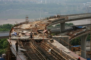 Highway under construction in Chongqing