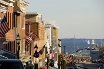 Obraz premium Annapolis Maryland Main Street