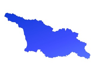 blue gradient map of Georgia