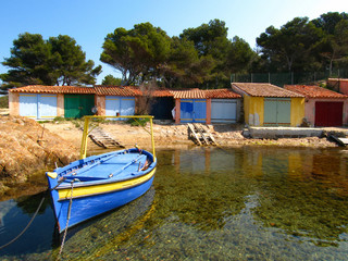 Obraz premium Little french port with docks