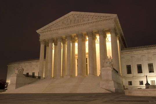 US Supreme Court At Night