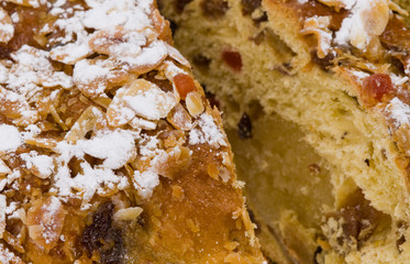 fresh christmas stollen