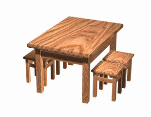 Table with stools