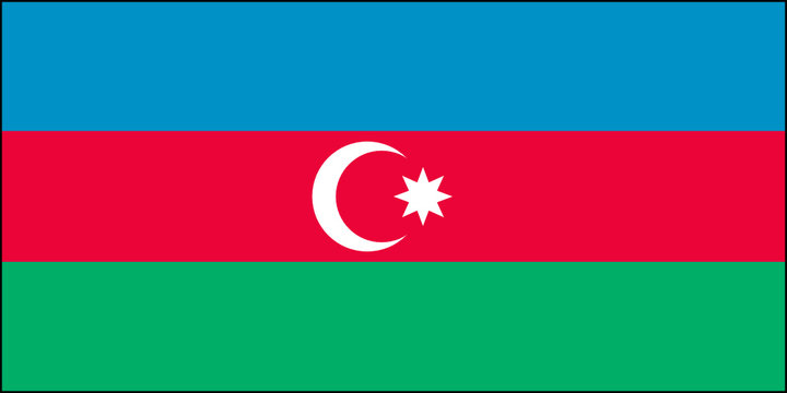 Drapeau de l&rsquo;Azerba&iuml;djan