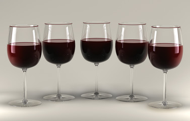 red wine glass