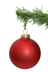 red ornament hanging