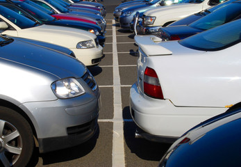 Crowded car park
