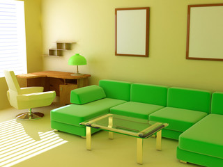 Interior in light tones