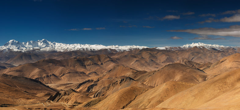 Fototapeta Tibetan highlands